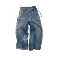 BACK SMOCKED DENIM