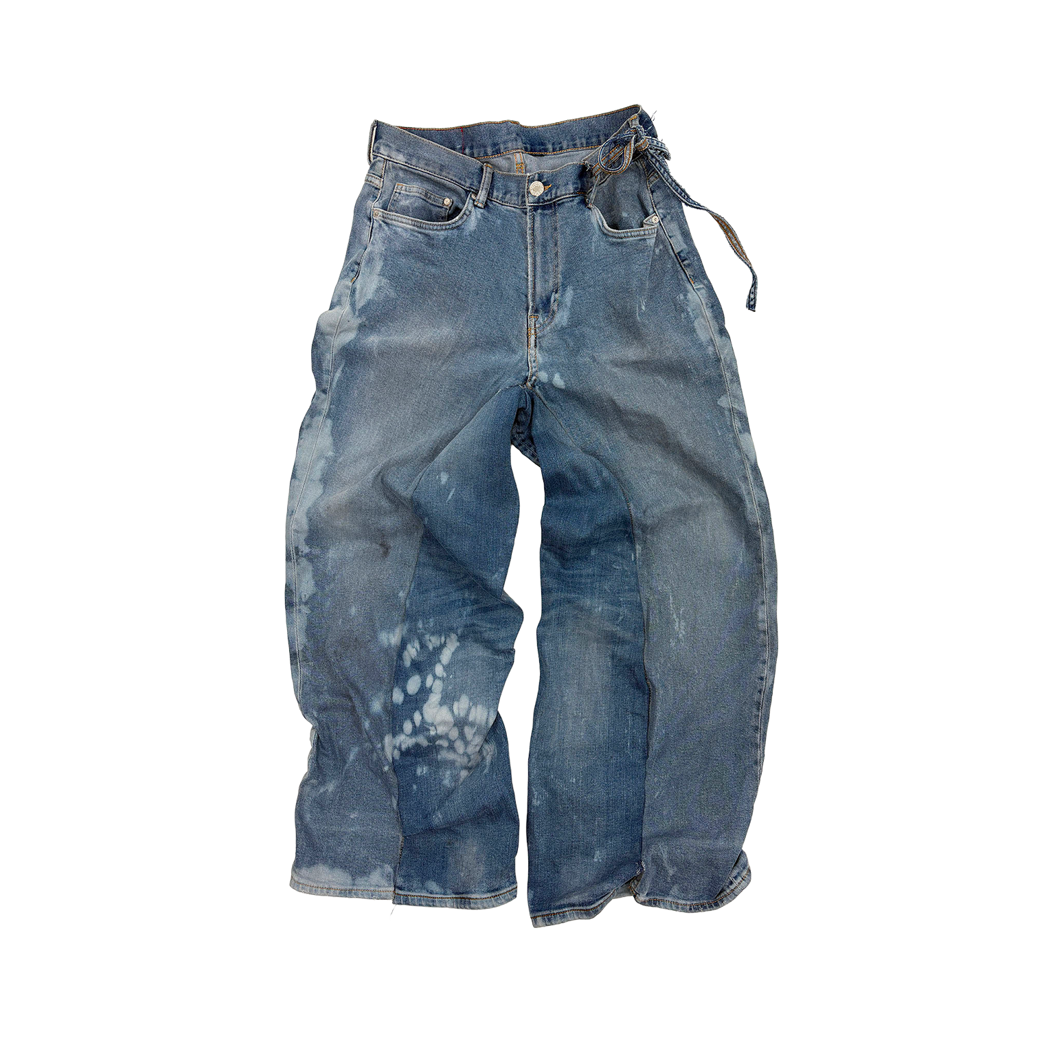 BACK SMOCKED DENIM