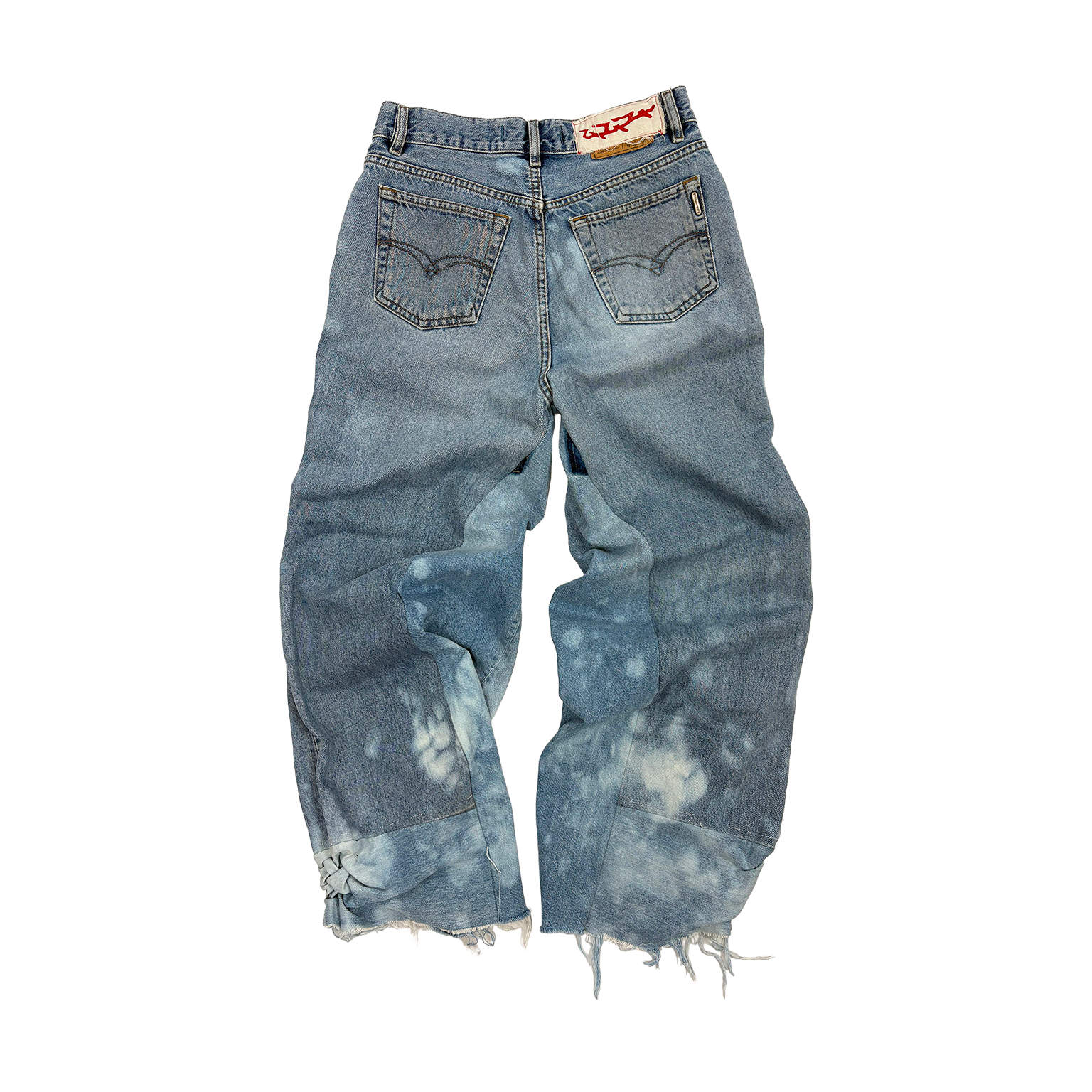 FRONT SMOCKED DENIM