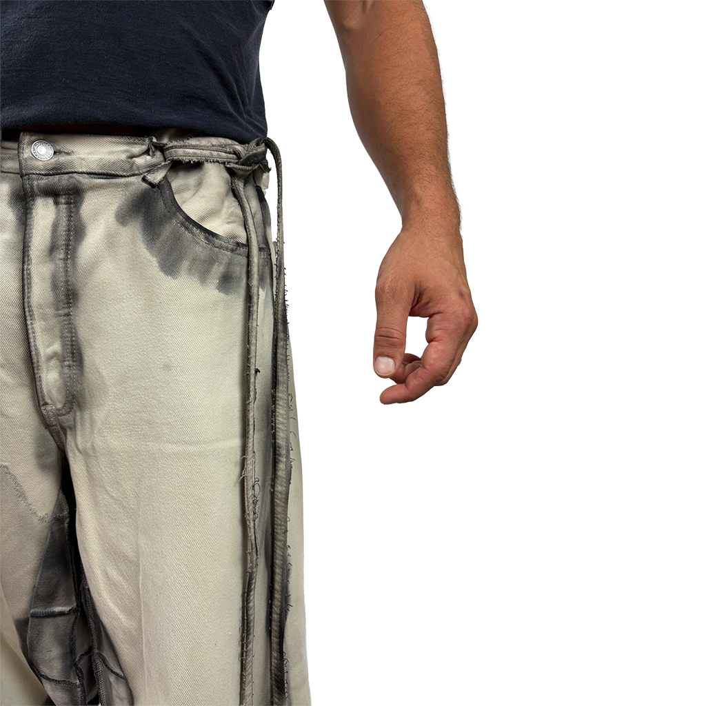 SPLITED MOLDY DENIM