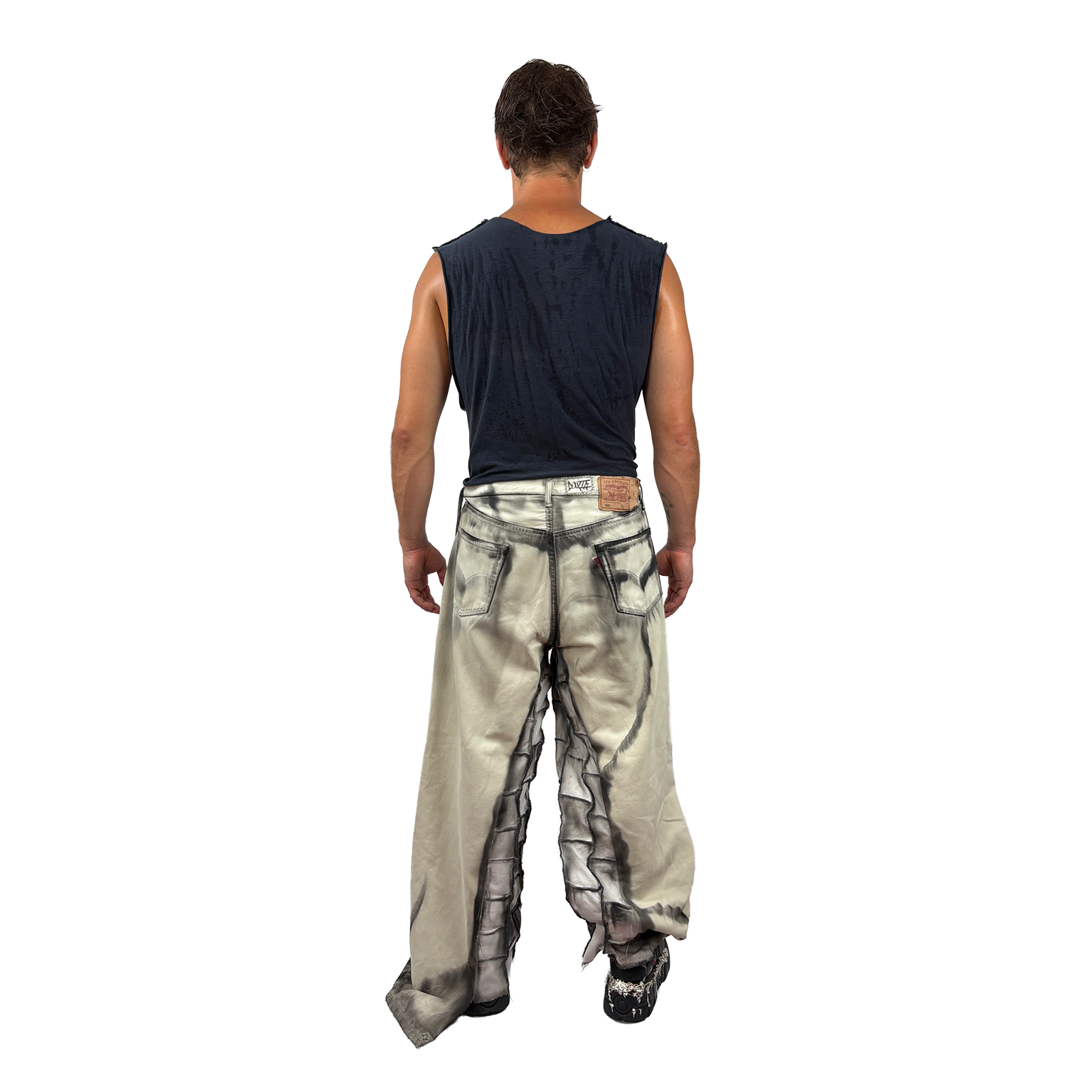 SPLITED MOLDY DENIM