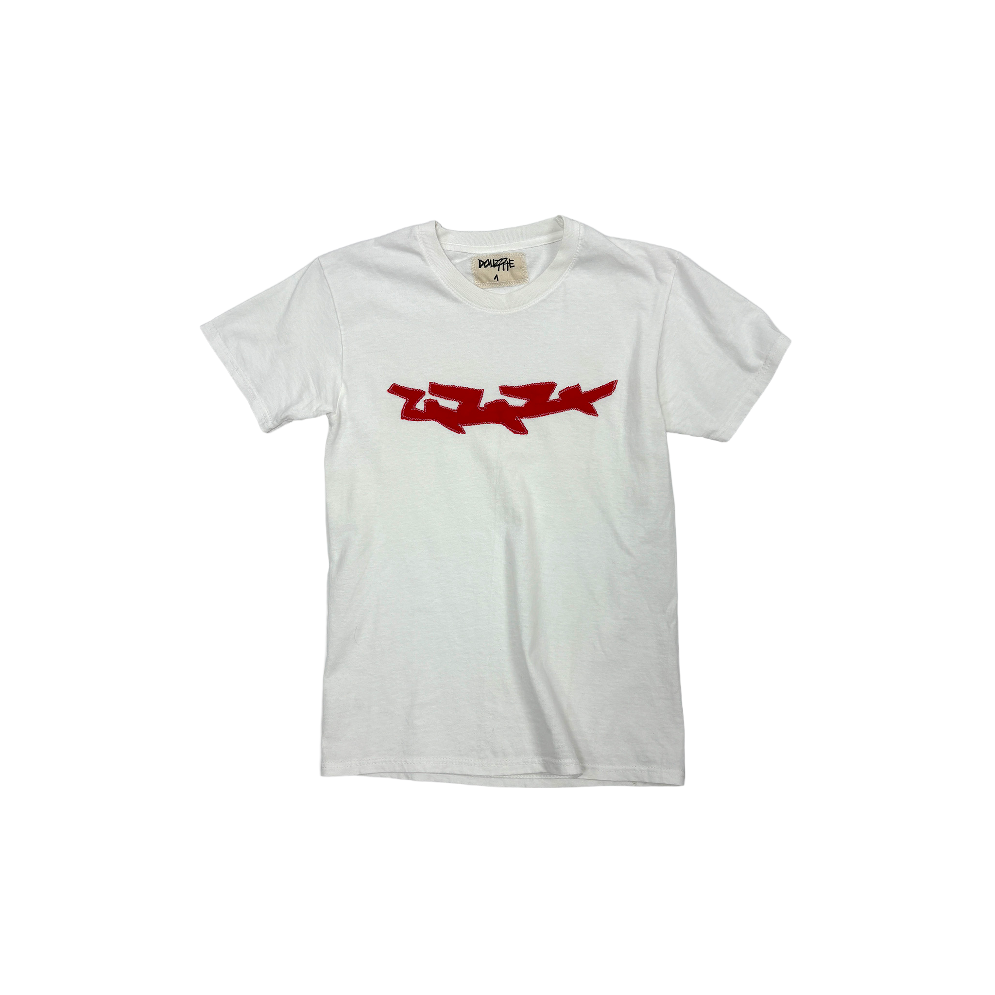 SEWN RED LOGO TEE