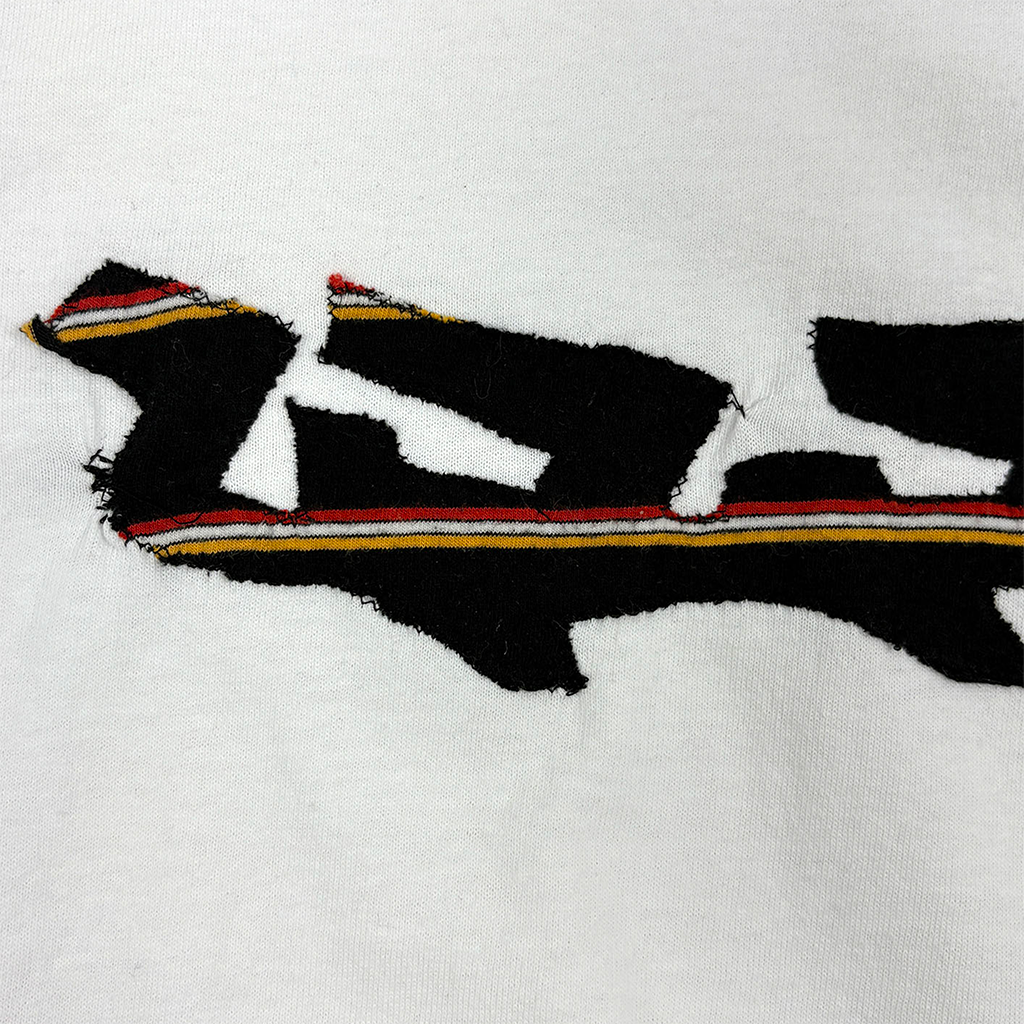 SEWN STRIPES LOGO TEE