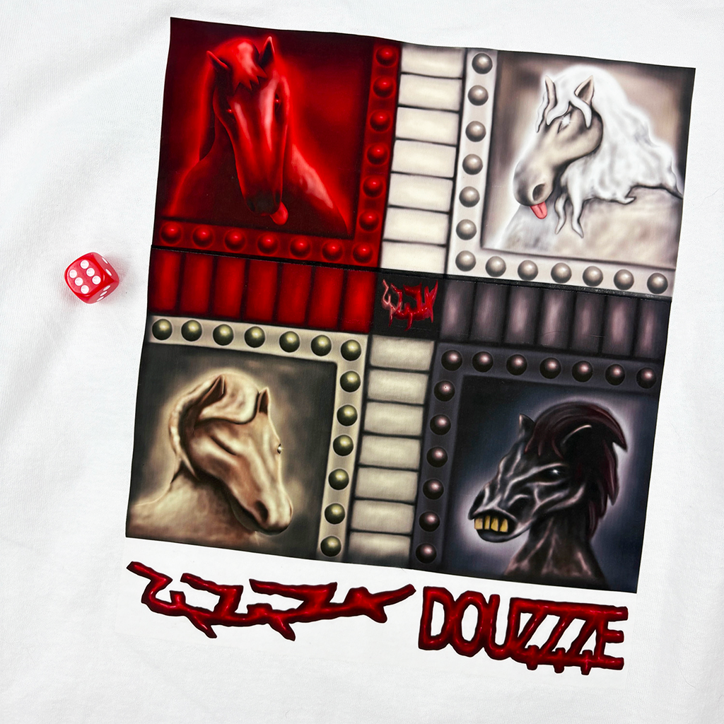 SHREDDED LITTLE HORSES TEE